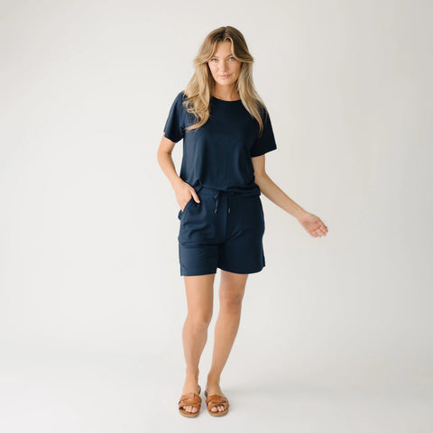 Women's Brushed Bamboo Mid-Length Shorts - Last Chance