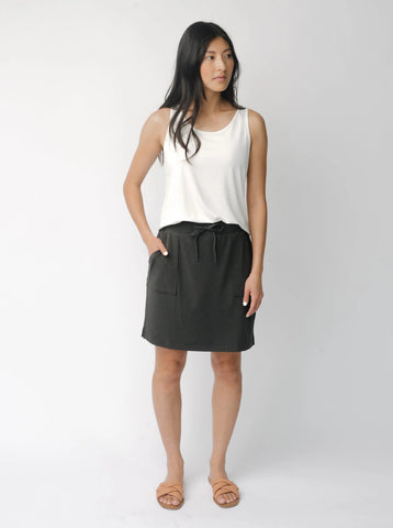 Women's Brushed Bamboo Patch Pocket Skirt - Last Chance
