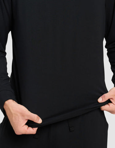 Men's Bamboo Stretch-Knit Long Sleeve Pajama Top