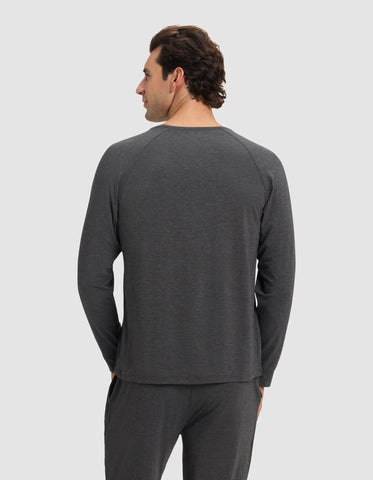 Men's Bamboo Stretch-Knit Long Sleeve Pajama Top
