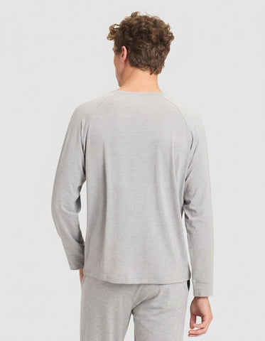 Men's Bamboo Stretch-Knit Long Sleeve Pajama Set