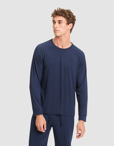 Men's Bamboo Stretch-Knit Long Sleeve Pajama Top