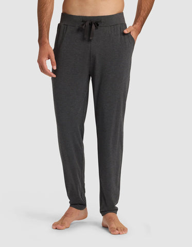 Men's Bamboo Stretch-Knit Short Sleeve Tee & Pant Pajama Set