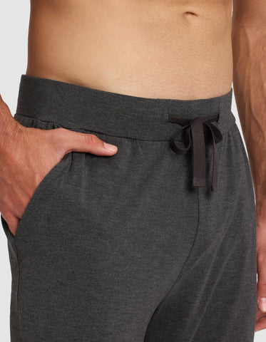 Men's Bamboo Stretch-Knit Short Sleeve Tee & Pant Pajama Set