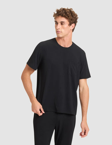 Men's Bamboo Stretch-Knit Short Sleeve Pajama Tee