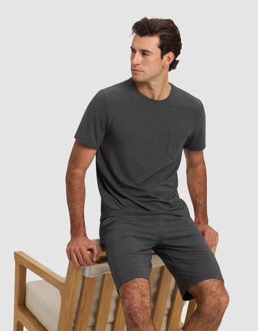Men's Bamboo Stretch-Knit Short Sleeve Pajama Tee