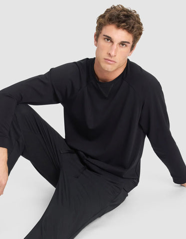 Men's Brushed Bamboo Pullover Crew