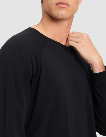 Men's Brushed Bamboo Pullover Crew