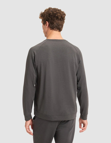 Men's Brushed Bamboo Pullover Crew
