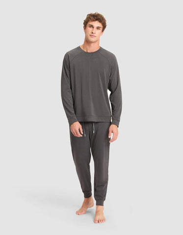 Men's Brushed Bamboo Pullover Crew