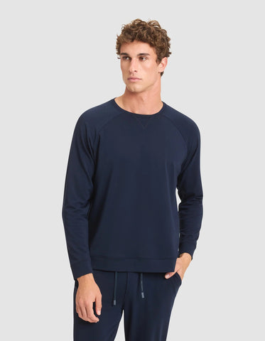 Men's Brushed Bamboo Pullover Crew