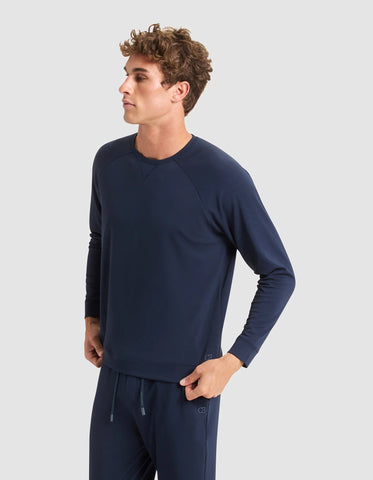 Men's Brushed Bamboo Pullover Crew
