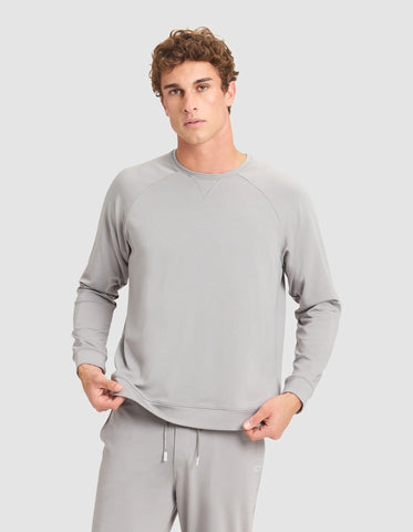 Men's Brushed Bamboo Pullover Crew - Last Chance