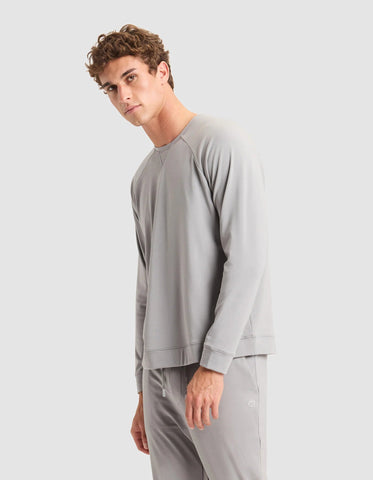 Men's Brushed Bamboo Pullover Crew