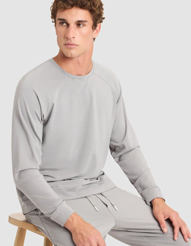 Men's Brushed Bamboo Pullover Crew - Last Chance