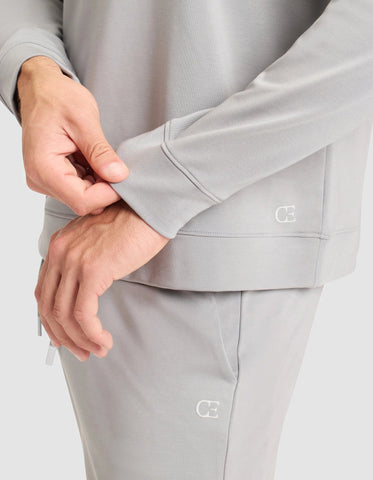 Men's Brushed Bamboo Pullover Crew