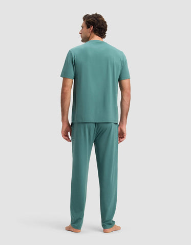 Men's First Layer Pajama Short Sleeve Tee & Pant Set