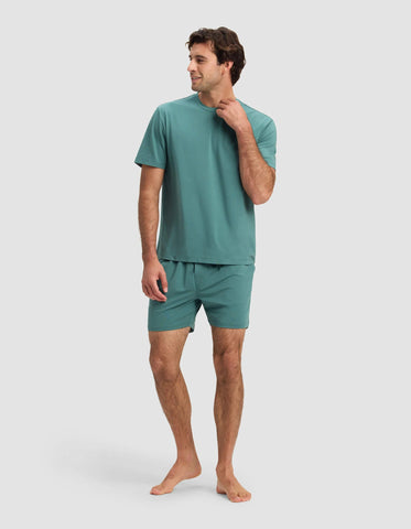 Men's First Layer Pajama Short Sleeve Tee & Short Set