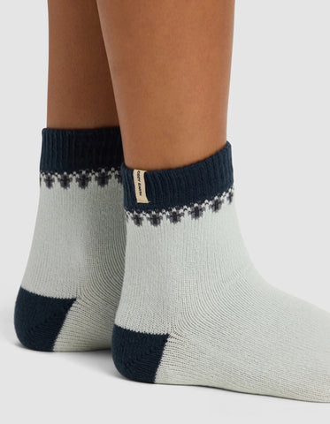 The Mistletoe Plush Modern Crew Sock - Last Chance