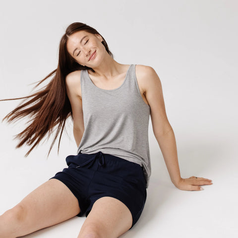 Women's Brushed Bamboo Jogger Shorts - Last Chance