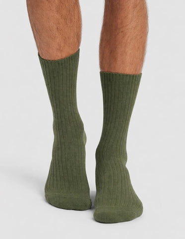 Men's Plush Lounge Calf Sock
