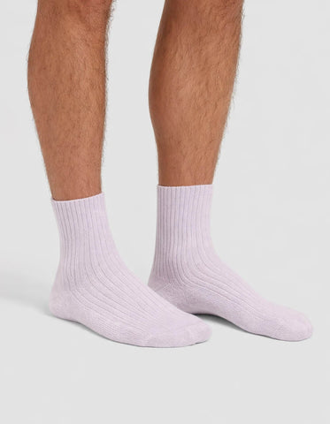 Men's Plush Lounge Quarter Sock