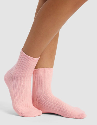 Women's Plush Lounge Quarter Sock