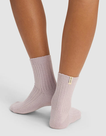 Women's Plush Lounge Quarter Sock