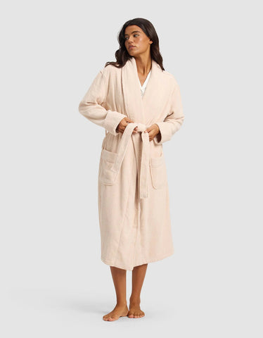 Ribbed Terry Bath Robe