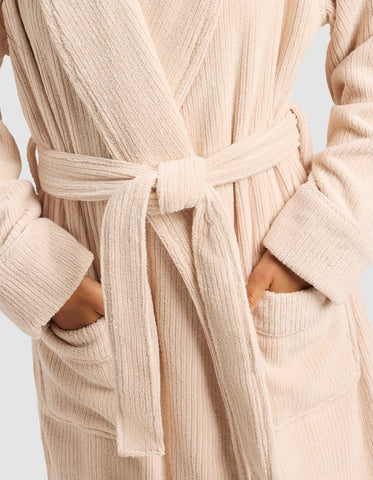 Ribbed Terry Bath Robe