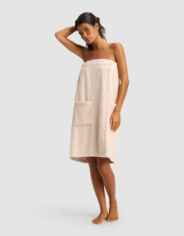 Ribbed Terry Bath Wrap