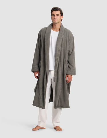 Ribbed Terry Bath Robe