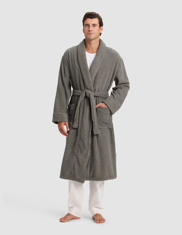 Ribbed Terry Bath Robe