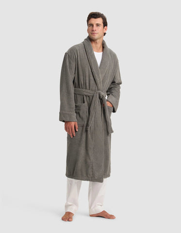 Ribbed Terry Bath Robe