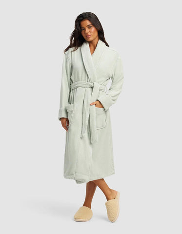 Ribbed Terry Bath Robe