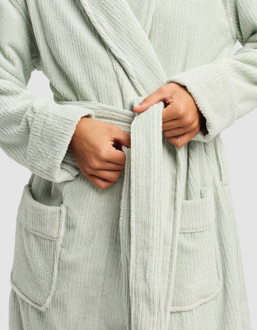 Ribbed Terry Bath Robe