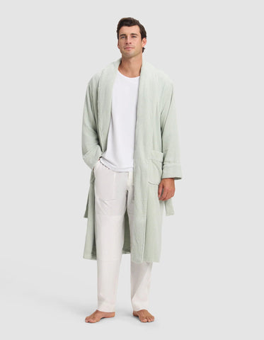Ribbed Terry Bath Robe