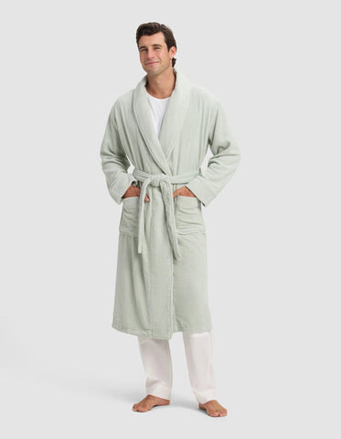 Ribbed Terry Bath Robe