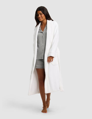 Ribbed Terry Bath Robe