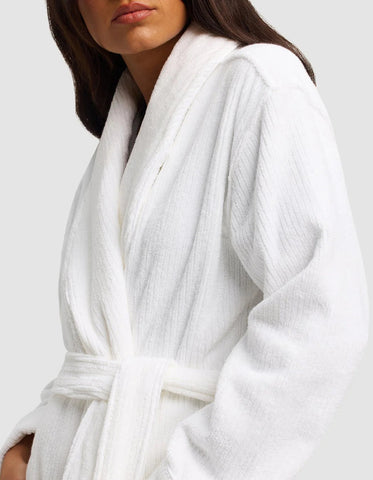 Ribbed Terry Bath Robe