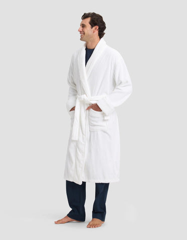 Ribbed Terry Bath Robe