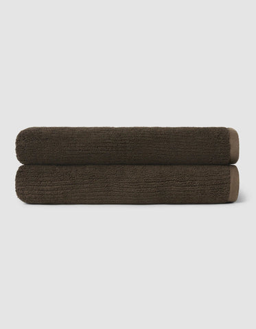 Ribbed Terry Bath Towels