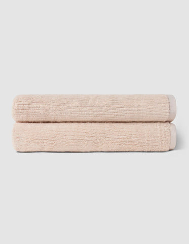 Ribbed Terry Bath Towel Set
