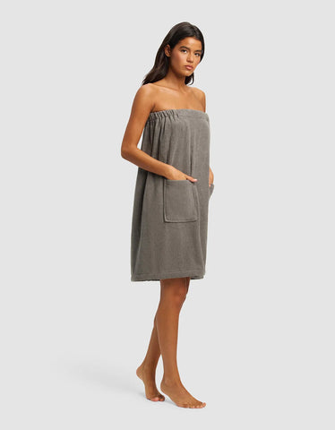 Ribbed Terry Bath Wrap