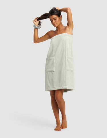Ribbed Terry Bath Wrap