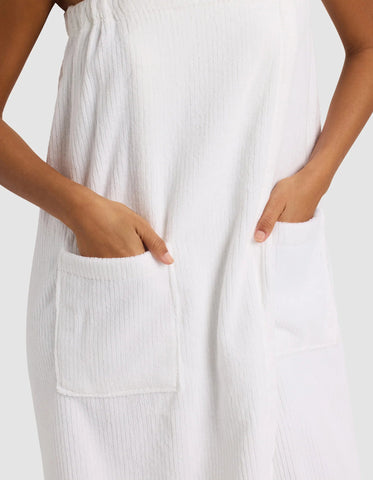Ribbed Terry Bath Wrap