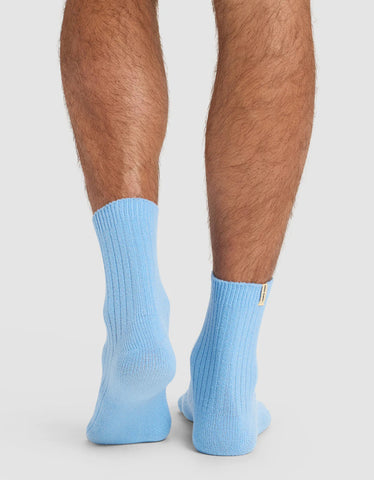 Men's Plush Lounge Quarter Sock