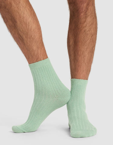 Men's Plush Lounge Quarter Sock