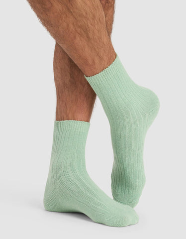 Men's Plush Lounge Quarter Sock