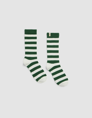 Striped Plush Lounge Calf Sock - Last Chance